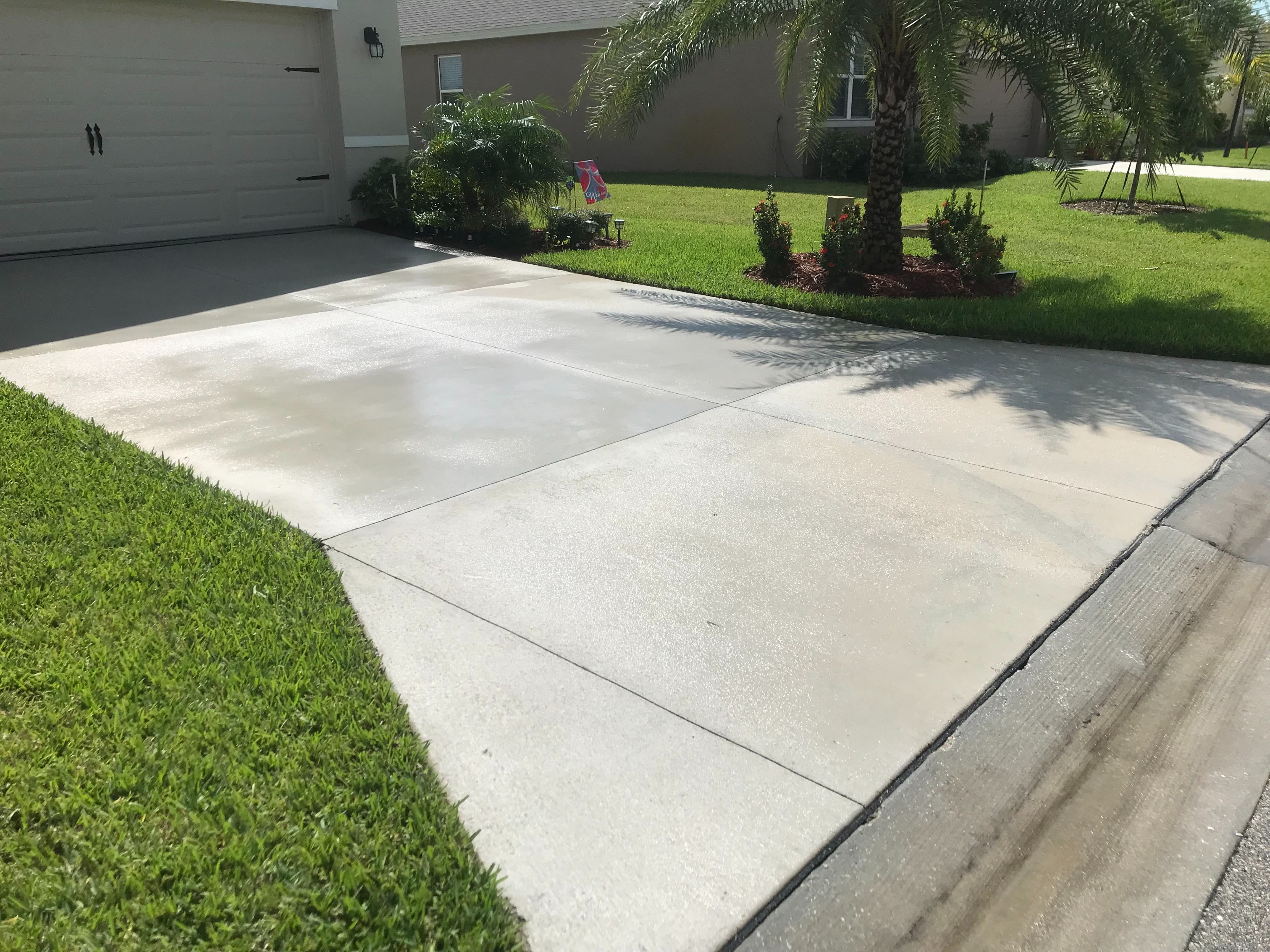 Driveway washing